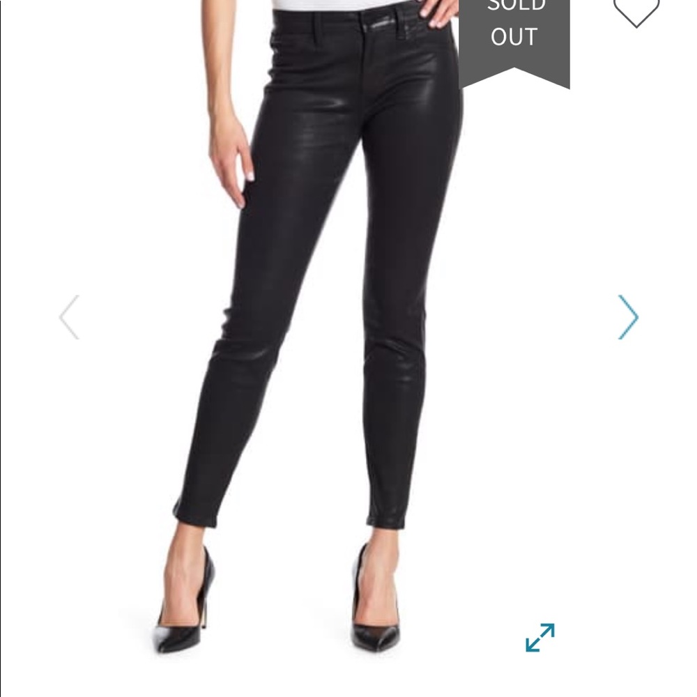 Level 99 ultra skinny waxed jeans